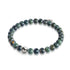 Jaspe Vert Minuit | Argent sterling .925 | Bracelet de perles de pierres précieuses de guérison